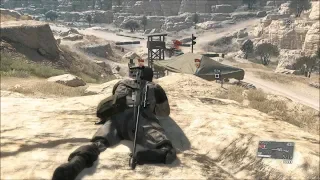 Amazing Sniper Gameplay from Cool Stealth Game MGS 5 Phantom Pain