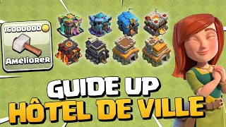 GUIDE AMÉLIORATION HÔTEL DE VILLE 7 à 14 sur Clash of Clans !