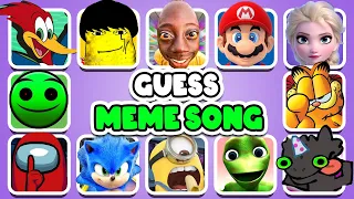 GUESS MEME & WHO'S DANCING ?|Fire in the Holes,TengeTenge, Mario, Elsa, gegagedigedagedago, Sonic #2