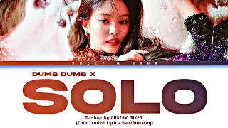 JENNIE - SOLO (Dumb Dumb Version) (Color Coded Lyrics) @GustavMixes