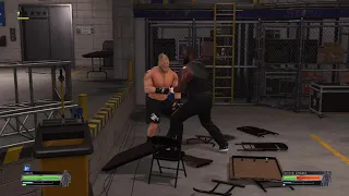 WWE 2K22 Omos Vs Brock Lesnar Back Stage