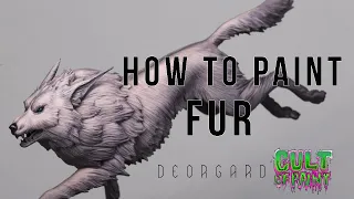 How to paint FUR on miniatures. Using Wulf from our Deorgard kickstarter!
