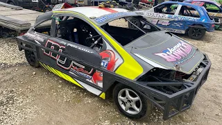 1300 Saloon Stockcars Heat 1 Skegness Raceway 06/11/22.