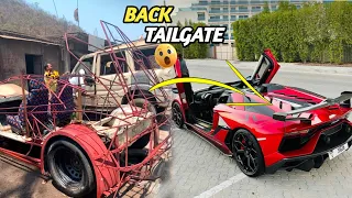 Finally Lamborghini ka BACK TAILGATE Bann Gaya🔥😯 homemade Supercar @JHAutomotiveGarage