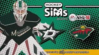 Stars vs Wild (NHL 16 Hockey Sims)