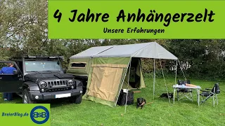 4 Jahre Zeltanhänger, unsere Erfahrung!