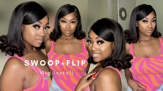 Get the 90s Vibe: Mastering the Flipped Bob with a Side Swoop ft. Arabellla Hair