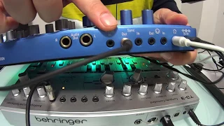 Basic Synchronize and sequence Behringer TD-3 with Korg Electribe or Volca and small Jam