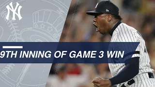 Aroldis Chapman shuts down Indians to secure save in Game 3 of the ALDS