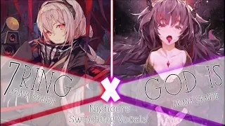 Nightcore → 7 Rings / God is a woman [Switching Vocals]