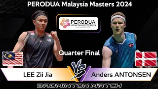 LEE Zii Jia (MAS) vs Anders ANTONSEN (DEN) | Malaysia Masters 2024 Badminton