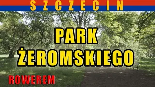 Park Żeromskiego - romantyczny majowy spacer rowerowy po parku w Szczecinie.