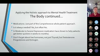 The Holistic Approach to the Psychiatric Patient