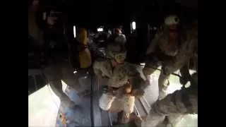 USMC HRST Master: CH53E Rappelling with GoPro