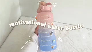 decorating my motivational water bottle ☁️