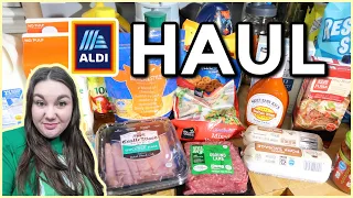 UNDER $100 ALDI WEEKLY GROCERY HAUL | 1-Week Haul & Meal Plan