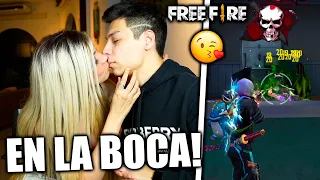 ¡LUZGAMING me da UN BESO EN LA BOCA x CADA KILL QUE ME HAGA en FREE FIRE! *rompo mi ipad*