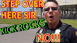 COP GETS SCHOOLED by Law Knowing Citizen 1st Amendment Audit FAIL : INTIMIDATION FAIL OWNED !!