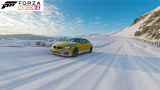 Forza Horizon 4 - 2014 BMW M4 COUPE Snow Freeroam Gameplay