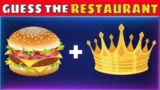 CAN YOU GUESS THE RESTAURANT BY EMOJI? / Fast Food Emoji Quiz!