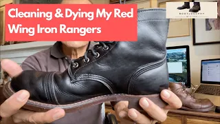 Cleaning And Dying My Red Wing Iron Rangers