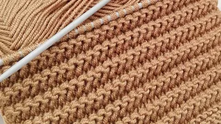 Easy to knit and looks great✔️Two needle knitting pattern explanation🧿