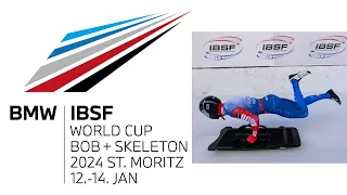 Men skeleton Heat 1 Worldcup 4 st Moritz