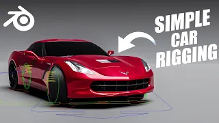 Blender Car Rig - How to rig a car in Blender in  5 minutes ( Easy )