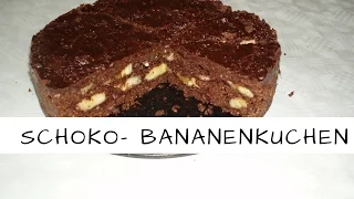 Vegane Rohkost: Schoko- Bananen- Kuchen *  einfach + lecker!