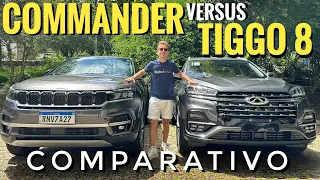 COMPARATIVO JEEP COMMANDER LIMITED VS CAOA CHERY TIGGO 8 MAX DRIVE. QUAL É O MELHOR?!