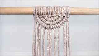 Macrame Semi-Circle / Semi-Lunar Pattern!