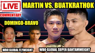 Martin vs Buatkrathok | Domingo vs Bravo | WBO Global Championship Live Commentary