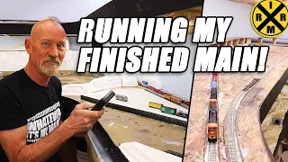 084: Layout Tour And Running Trains On My Finished Mainline!