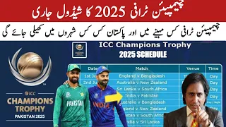 ICC Champion Trophy 2025 Schedule Teams Host Venue | Pakistan Host Champion Trophy 2025 | #CT25