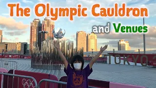 The Olympic Cauldron and Venues of Tokyo 2020 in Odaiba