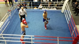 WAKO Austrian classic kickboxing world cup. Lukas Jablonskas LTU   (blue) VS  Vito Kosara HR (red)