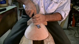 Learn how to make a hand carved wooden bowl.Firewood to bowl. Hand tools only.