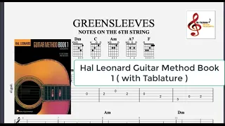 Hal Leonard - Guitar Method Book 1 - GREENSLEEVES - ( with TABS )