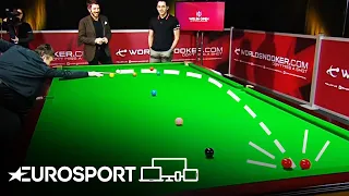 Ronnie O'Sullivan and Jimmy White: How to Hit a BANANA Shot | Welsh Open Snooker 2019 | Eurosport