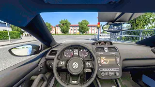 Volkswagen Scirocco R [Steering Gameplay] || Euro Truck Simulator 2 || ETS 2 Car Mod 1.47