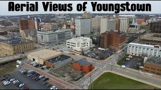 Aerial Views of Downtown Youngstown, Ohio