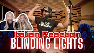 EL ESTEPARIO SIBERIANO BLINDING LIGHTS - THE WEEKND |DRUM COVER Drummer - Colombia and Italian React