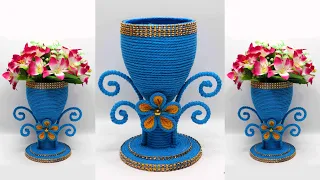 Plastic Bottle Flower Vase Ideas | Best Out Of Waste | Vas Bunga Botol Plastik Bekas Air Mineral