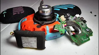 Complete disassembly of JBL clip 5 speaker