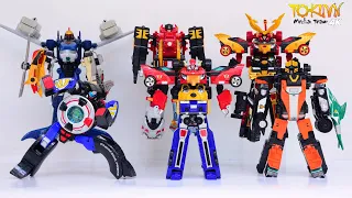 All DX Gattai Engine Sentai Go-Onger 2008! DX 炎神戦隊ゴーオンジャー 2008! Power Rangers RPM Megazord! (4k)