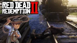 Red Dead Redemption 2 - FUNNY TRAIN DEATHS & EUPHORIA FAILS!