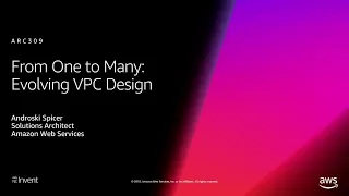 AWS re:Invent 2018: [REPEAT 1] From One to Many: Evolving VPC Design (ARC309-R1)