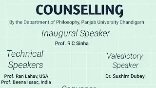 Philosophical Counselling - Deep Philosophy- by Prof. Beena and Prof. Ran Lahav Lecture 1 & 2