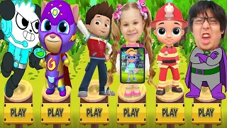 Tag with Spy Combos vs PAW Patrol Ryder Runner vs Tom Gold Run vs Love Diana Pet Dash - Gameplay