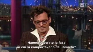 Johnny Depp @ David Letterman Show 27/06/13 SUB ITA  PARTE 1
